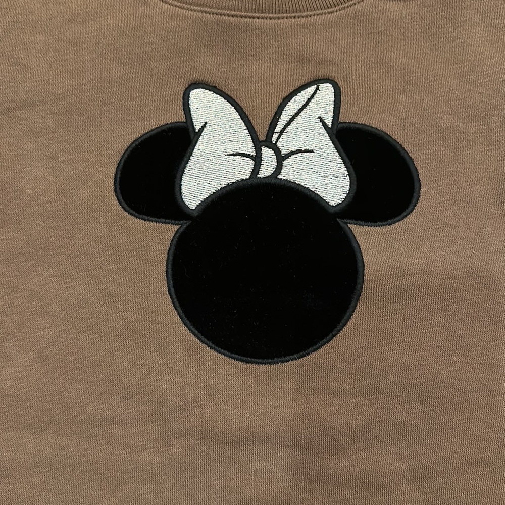 BABY GAP - Girls Disney Velour Minnie Mouse Face with Sparkly Gold Bow Dress - Picture 3 of 12